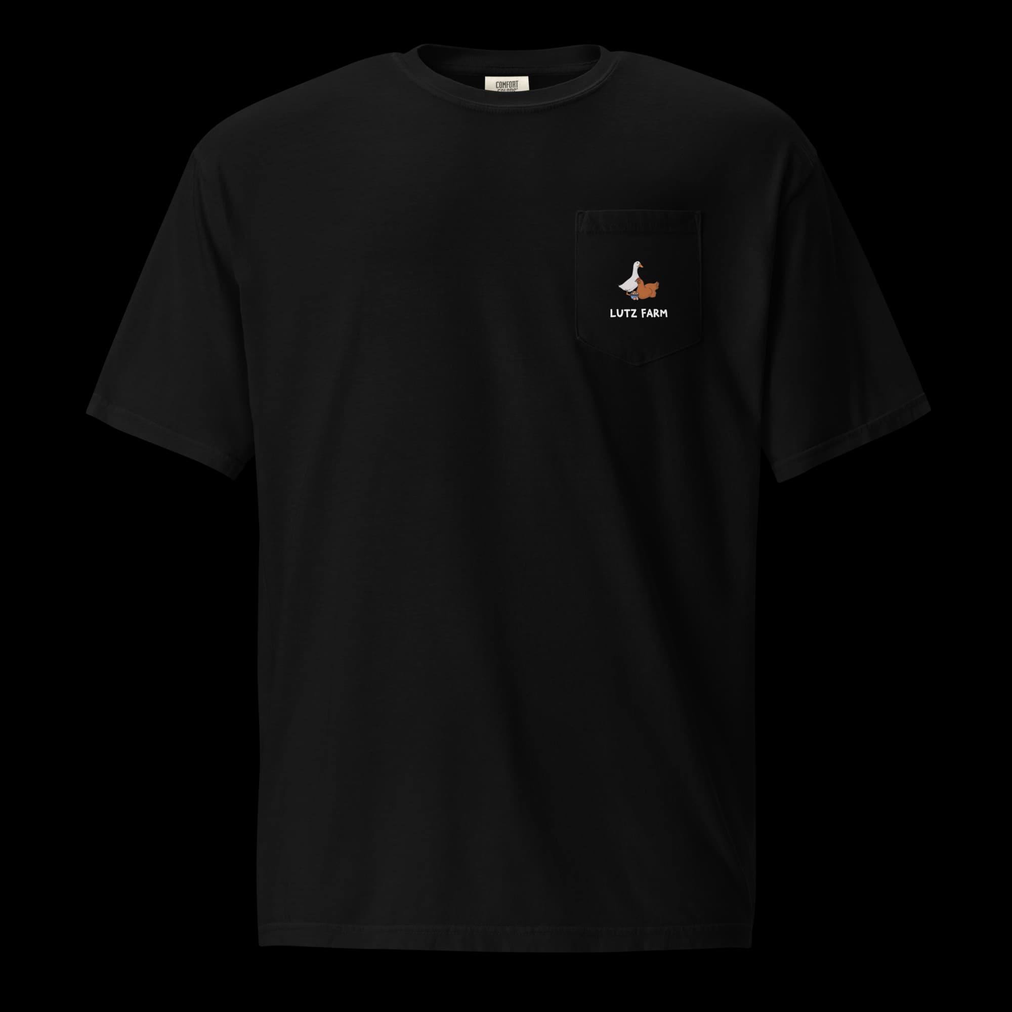 Comfort Colors Pocket T-Shirt - Logo/Text/Back